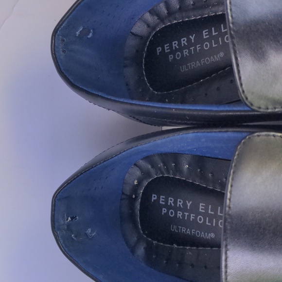 Perry Ellis Zane LZD Wide Black Slip-On Loafers 13 - Picture 4 of 8